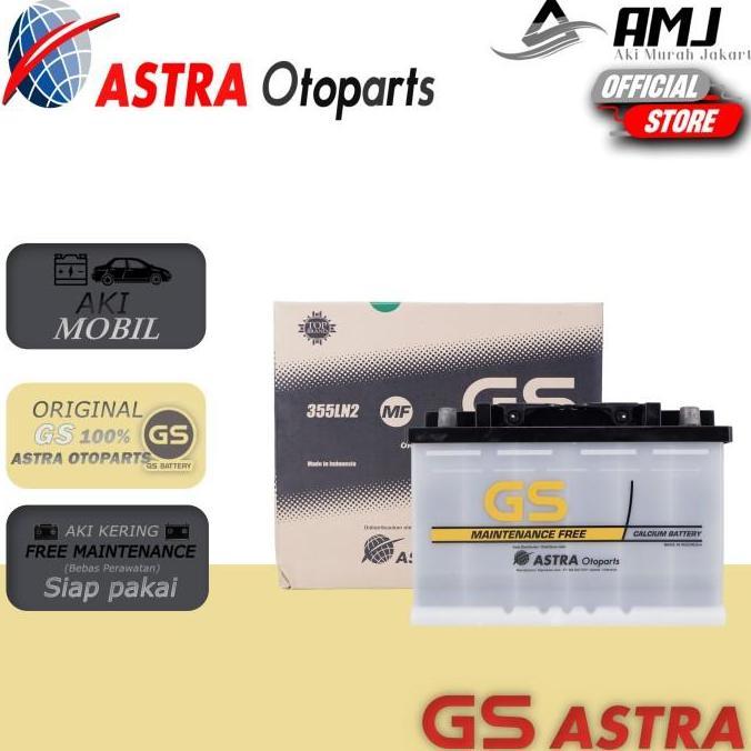 TERMURAH - GS MF OEM Aki Mobil Toyota Innova Zenix 355LN2 / LN2 - 60Ah Aki kering
