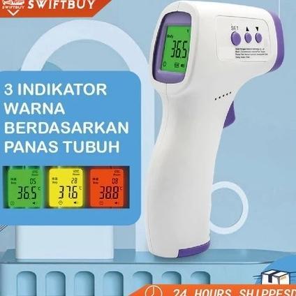 Thermogun Thermometer Tembak Suhu Badan Infrared INCLUDE BATERAI/thermometer/termometer digital/term