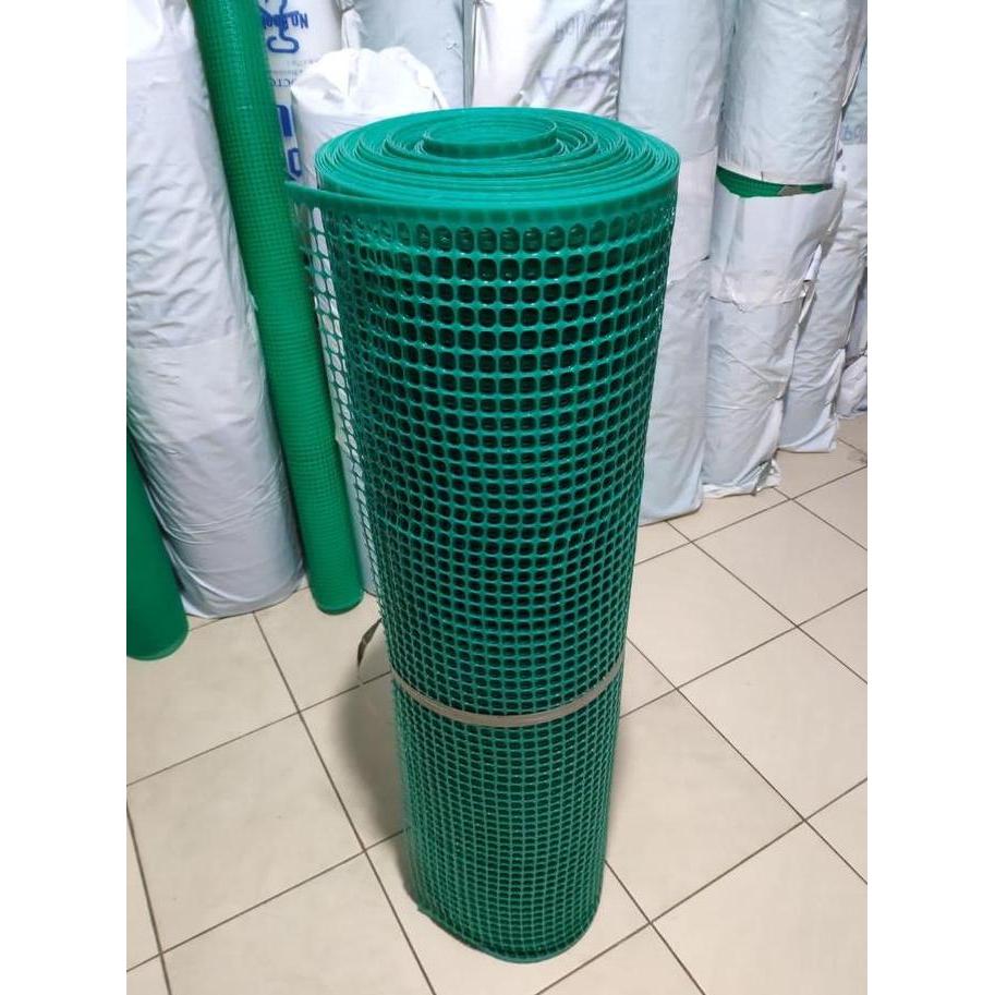 Ironbig- Kawat Jaring Plastik Hdpe Bentuk Kotak 1/2 Inch Per Roll