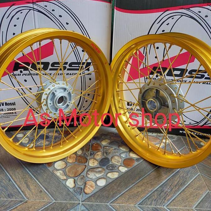 VELG SEPASANG ROSSI RING 17 TROMOL SET SUPRA X LAMA DAN SUPRA LAMA