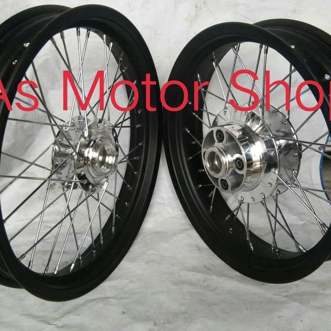 sepaket velg tromol ukuran 250 -300 ring 17 megapro primus new megapro