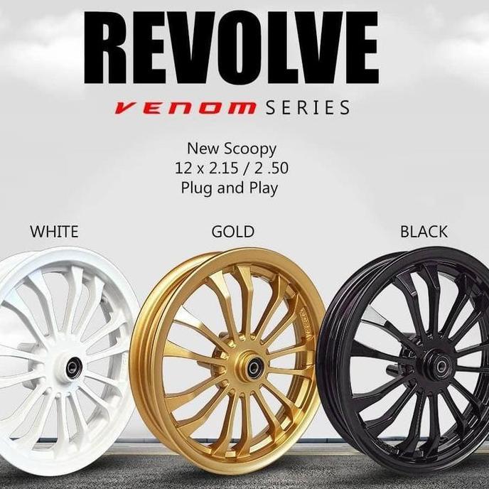 VRossi new scoopy 215 & 250 ring 12 venom series revolve velg scoopy