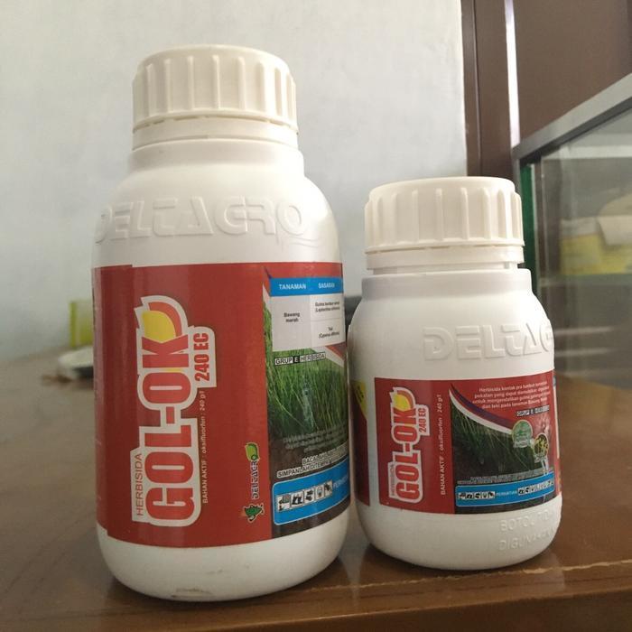 GOL-OK 100ML | 250 ML herbisida pra tumbuh untuk basmi gulma padi tanaman Padi
