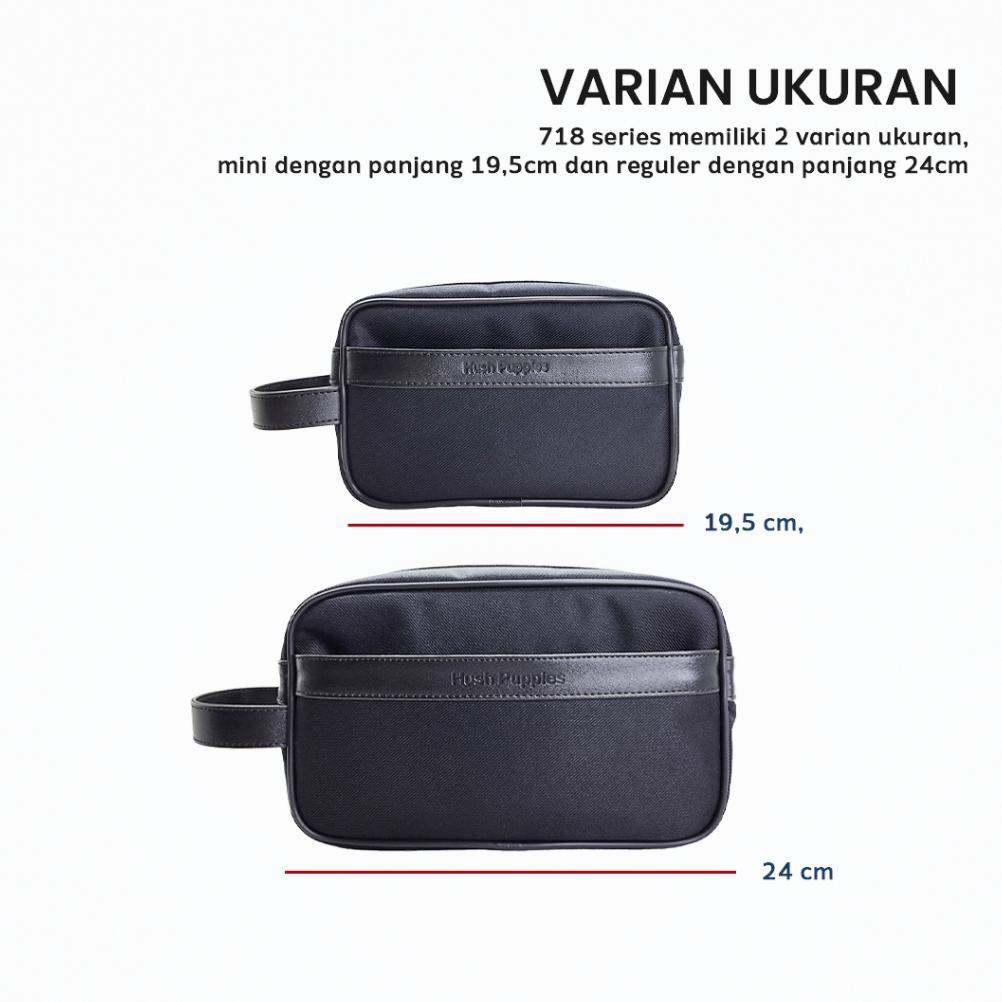 CUCI GUDANG TAS POUCH PRIA HUSH PUPPIES 718 HITAM | CLUTCH BAG TRAVEL PRIA WATERPROOF PREMIUM