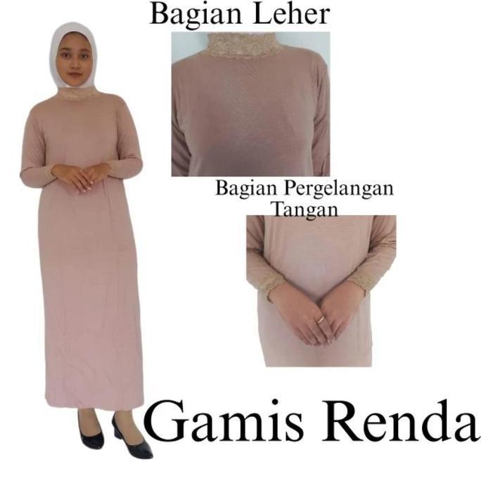 Gamis Renda Wanita Dress Panjang Renda