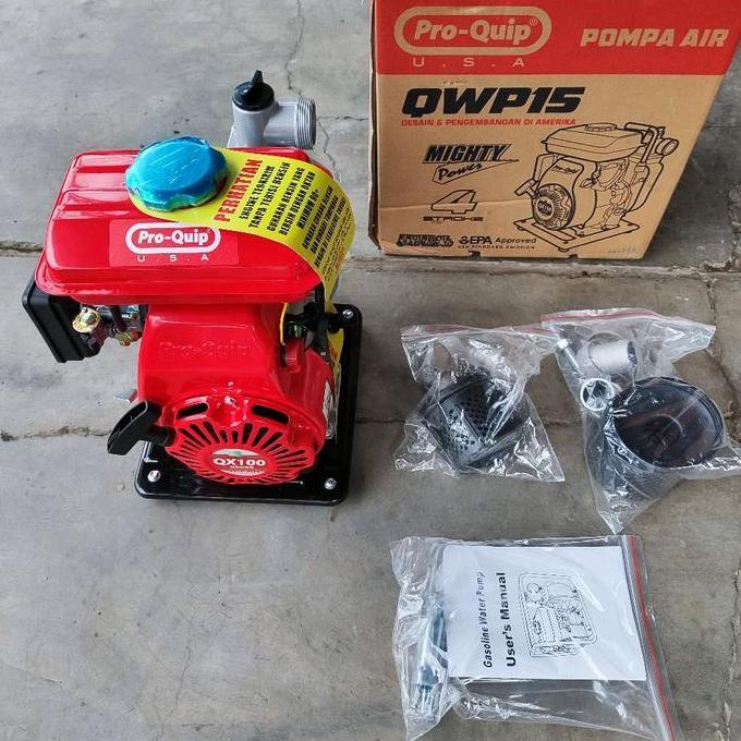 Proquip Pro Quip 1" 1.5" inch dim QWP15 Mesin Water Pump Alkon Kecil Pompa Sedot Air Irigasi Sawah
