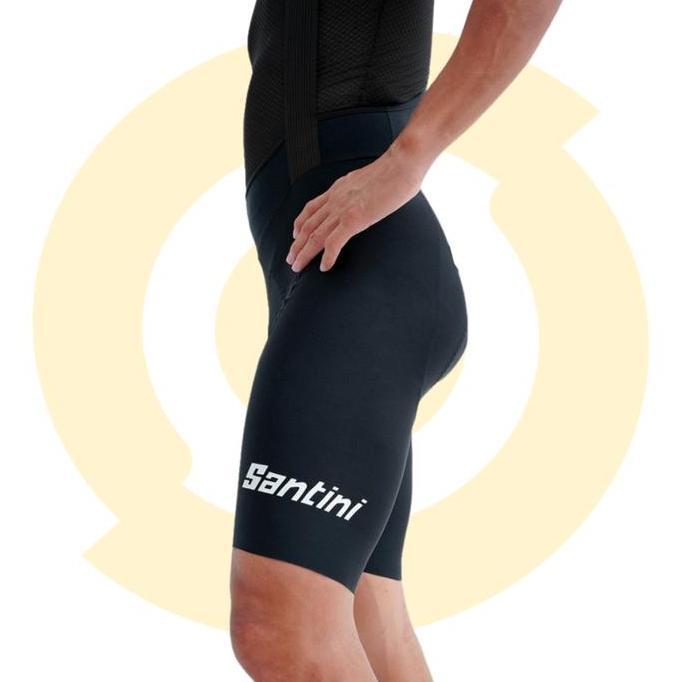 Promo Bib Short Celana Sepeda SANTINI REDUX MODEL Black Diskon