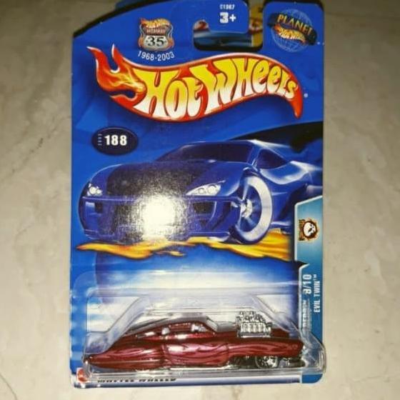 hotwheels evil twin merah