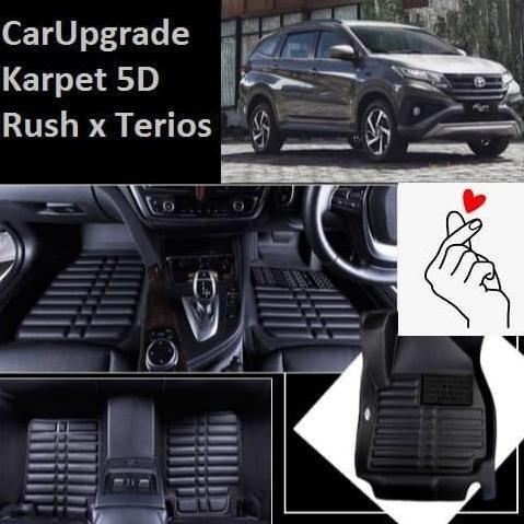 Promo All new Rush x Terios 5D car mat karpet premium 5D black Diamond PnP Diskon