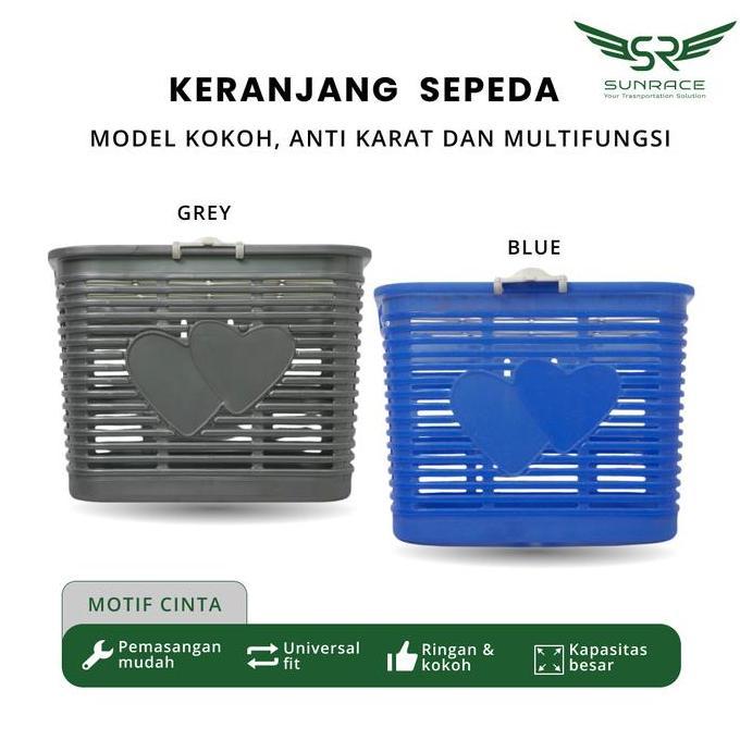 Promo BASKET / KERANJANG CINTA SEPEDA MEDIUM UNTUK SEPEDA LISTRIK SEPEDA LIPAT DLL Diskon