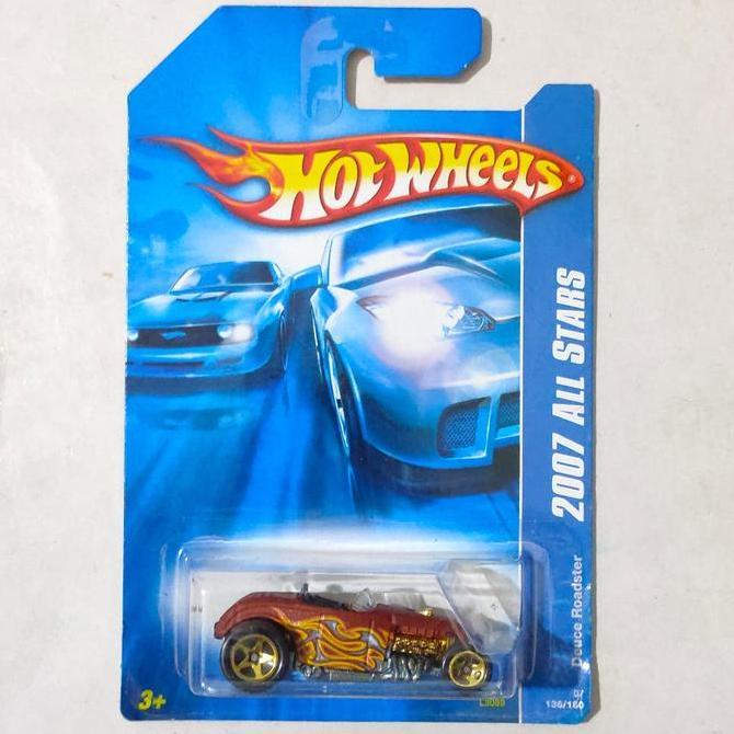 Hotwheels Hot Wheels Deuce Roadster coklat brown tampo flame 2007