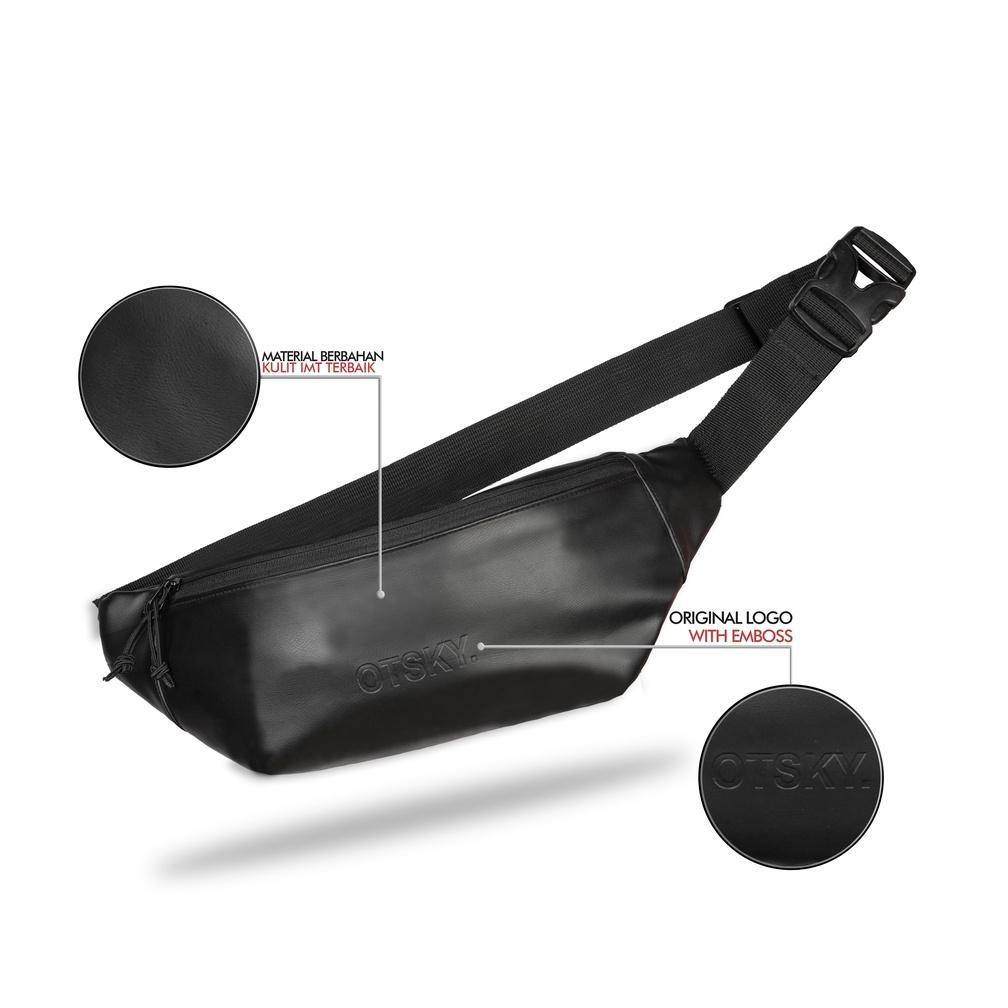 new product otsky tas waistbag tas selempang imt semi kulit