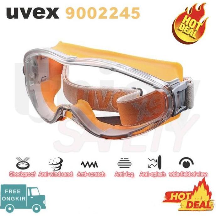 UVEX 9002245 Ultrasonic Safety Goggles/Safety Glasses