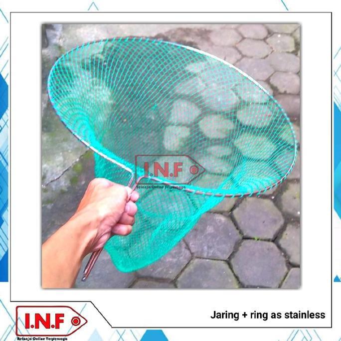 jaring serokan stainless + serok ikan ukuran besar + serokan ikan super kuat + peralatan memancing