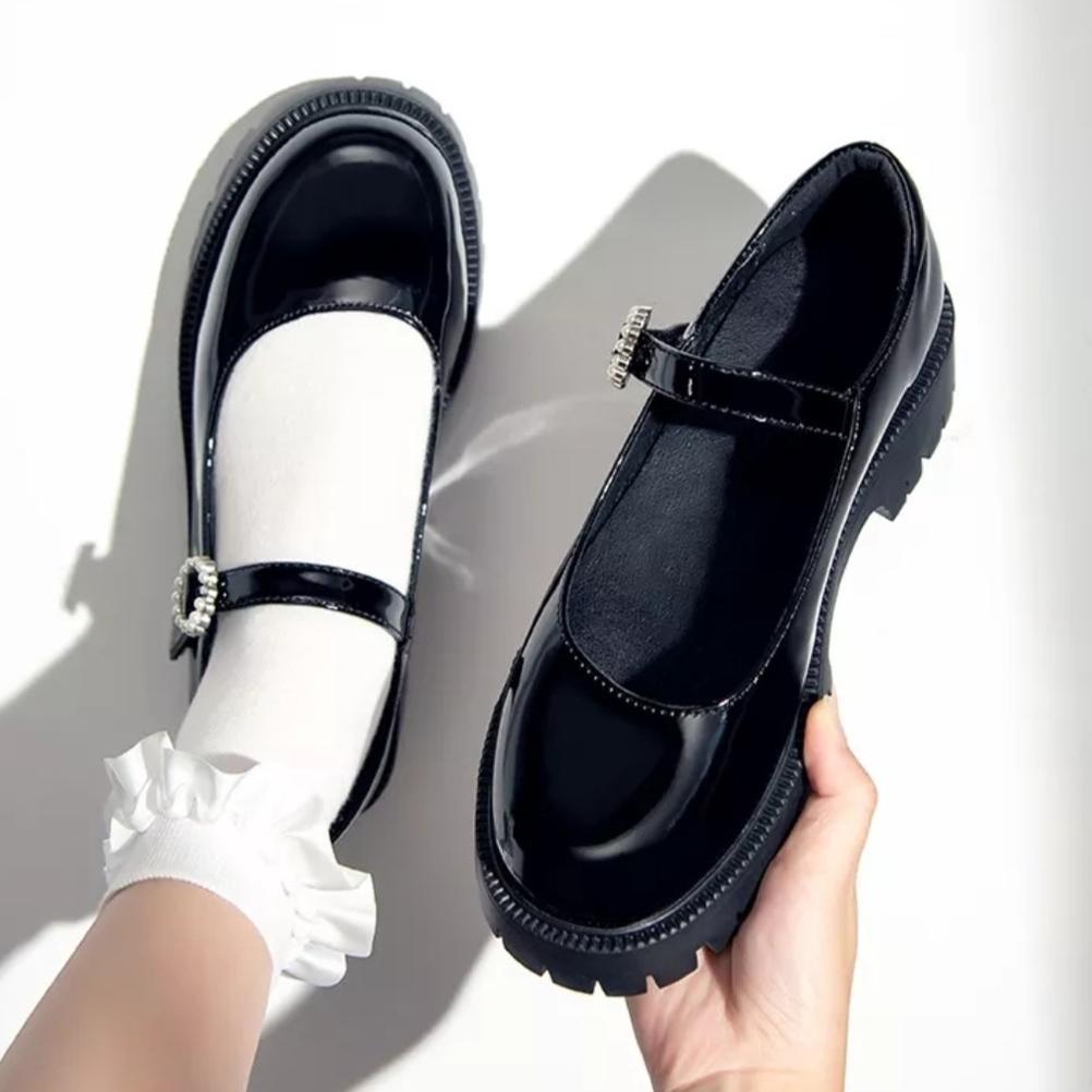 Diskon Sepatu Docmart Wanita Lolita Sepatu Loafers Klip