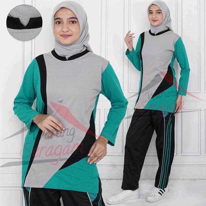 Baju Olahraga Wanita Seragam Training Muslimah