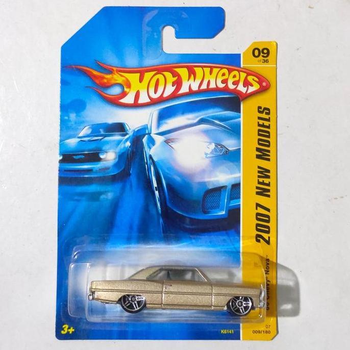 Hotwheels Hot Wheels 66 Chevy Nova gold 2007 New Models