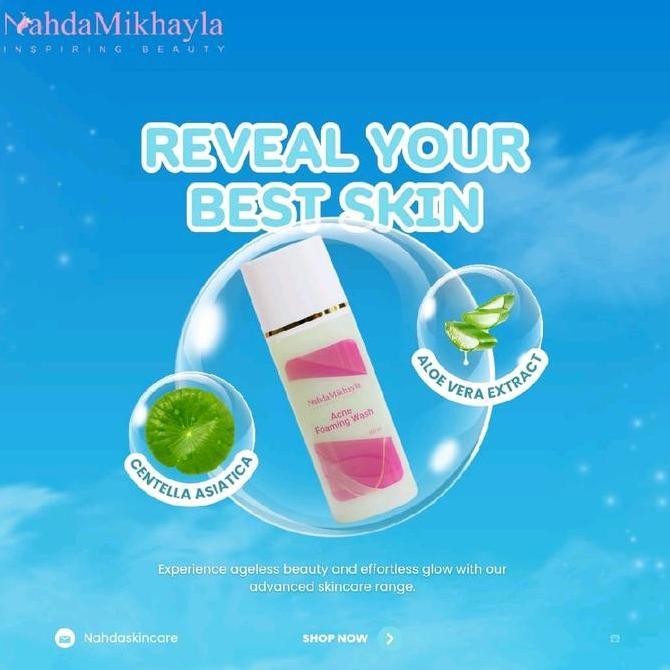 Grosir Nahda Mikhayla Skincare Mencerahkan Wajah & Perawatan Berjerawat Cocok Untuk Kulit Berminyak 