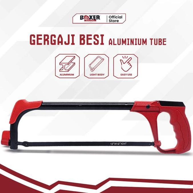 Promo Gergaji Besi Aluminium Tube BOXER 10"-12" Stang Gergaji Besi Aluminium Logam Diskon