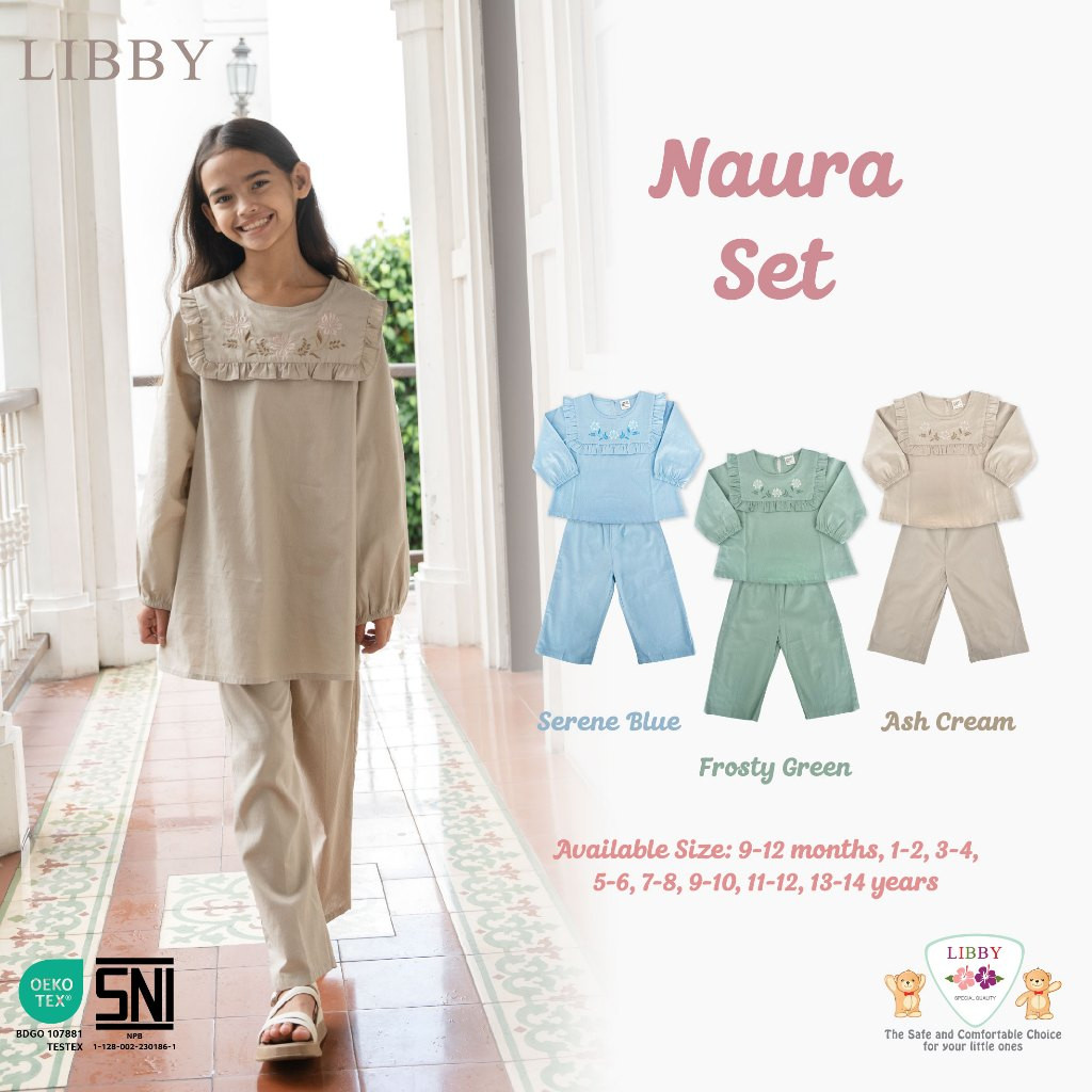 LIBBY NAURA SET/SETELAN ANAK PEREMPUAN/LIBBY IED COLLECTION / IED SERIES 2026