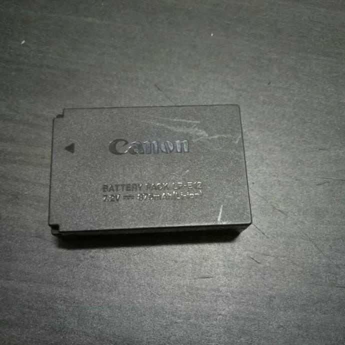 Battery Canon Lp-E12 Eos M M2 Rebel Sl1 Eos 100D Original Bekas Laik Pakai