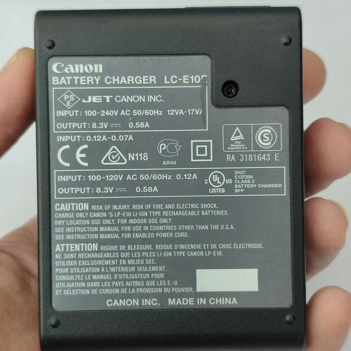 Charger Cas Original Lc E10 Untuk Canon 1100D 1200D 1300D 1500D 2000D 3000D 4000D 2Nd
