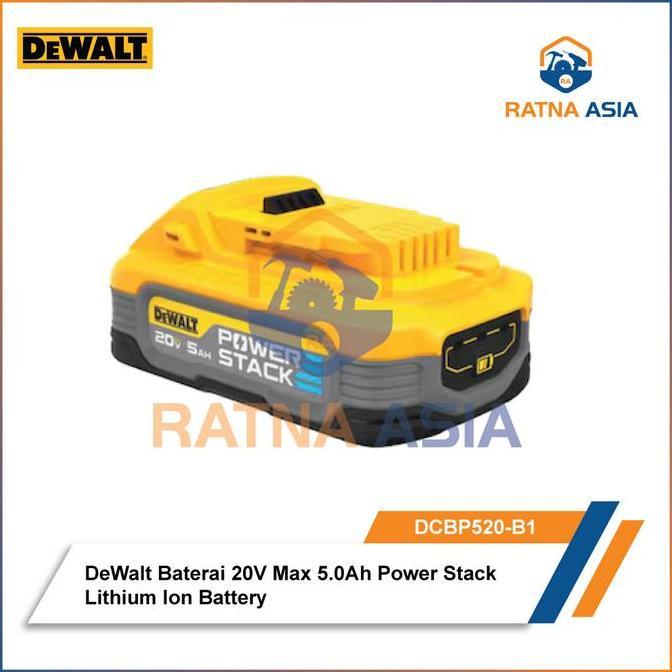 Promo Dewalt Baterai DCBP520-B1 Powerstack 20V Max 5.0Ah Power Stack Lithium Ion Battery Dewalt DCBP