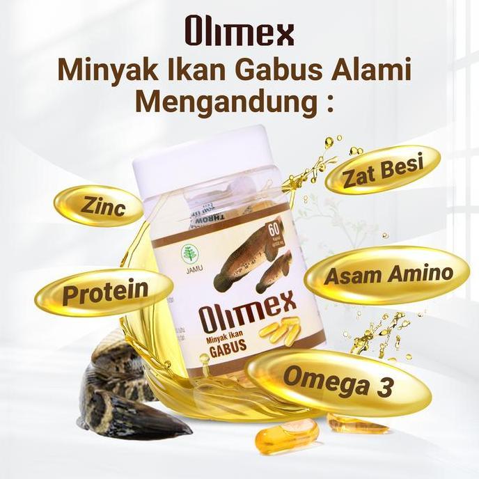 Murah Olimex Minyak Ikan Gabus Obat Untuk Luka Pasca Operasi Caesar - 2 Botol
