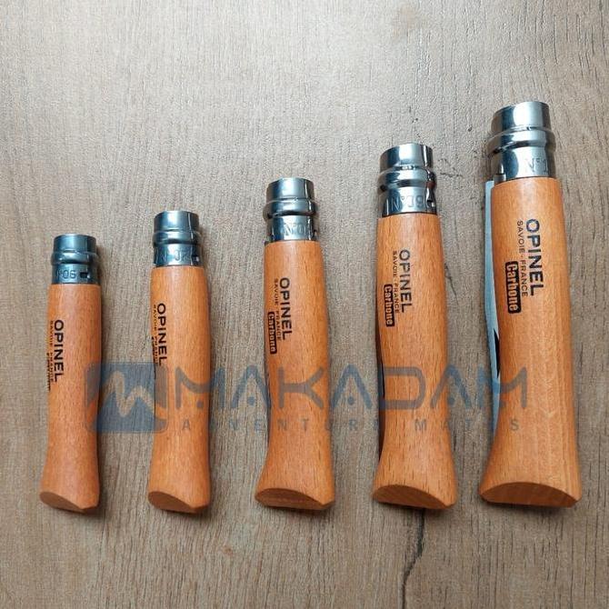 Pisau Lipat Opinel Folding Knife Carbon Camping Hiking Survival no 6 7 8 9 10 12 terlaris