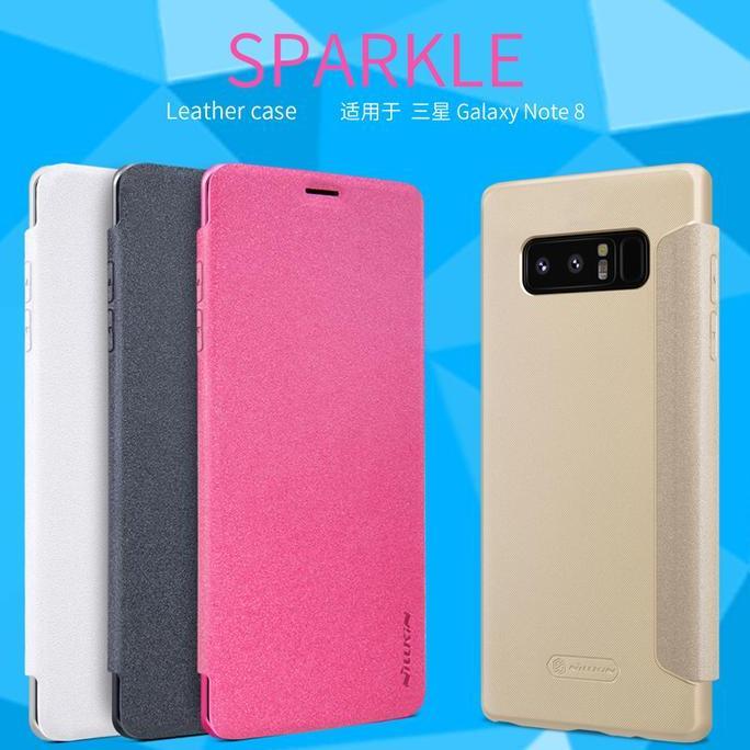 TERMURAH - Flip Case Nillkin Samsung Galaxy Note 8 2017 Sparkle Series