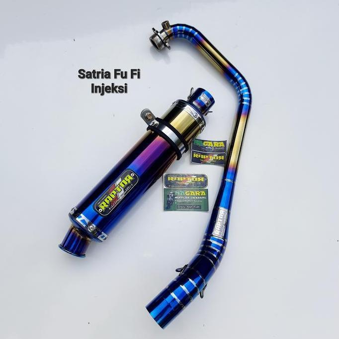 Knalpot Racing Raptor Bluemoon Satria Fu Fi
