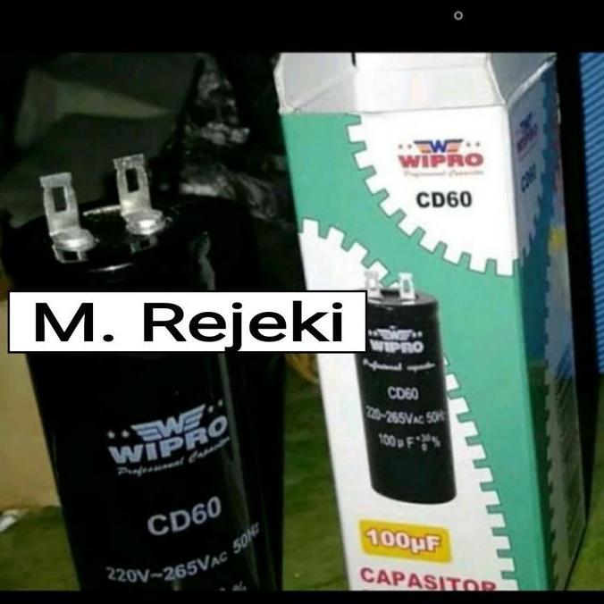 Kapasitor 75 uF 220-265Vac 50Hz Wipro CD60 Capasitor 75UF 75 MFD 220-2 HARGA SPESIAL
