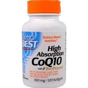 Vitbreak- Doctor'S Best, High Absorption Coq10, 100 Mg, 120 Softgels