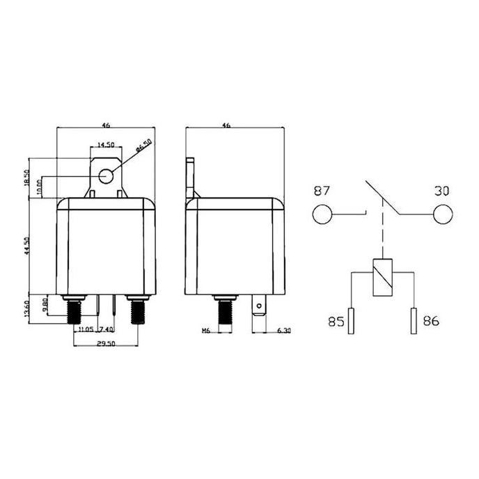 Otopilot- Relay Starting Relay 200A 100A 12V 24V 48V 60V Automotive Current