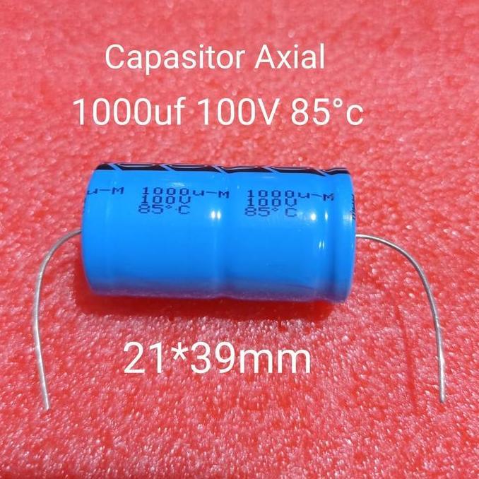 kapasitor Elco 1000uf 100V axial TERBARU