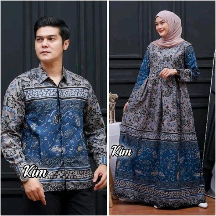 Baju Lebaran Couple Gamis Couple Suami Istri Sarimbit Lebaran 2026