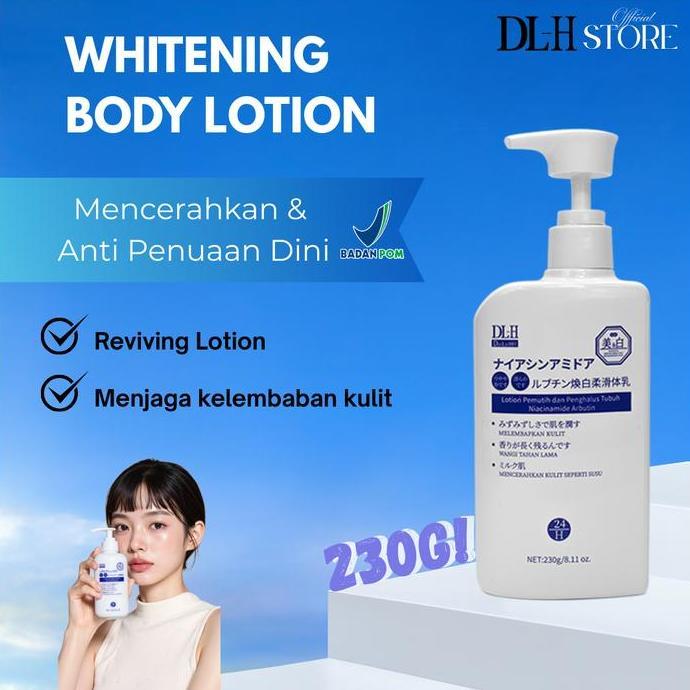 Grosir Dl-H Niacinamide Body Lotion Cerah Alami Penghilang Bekas Dan Collagen