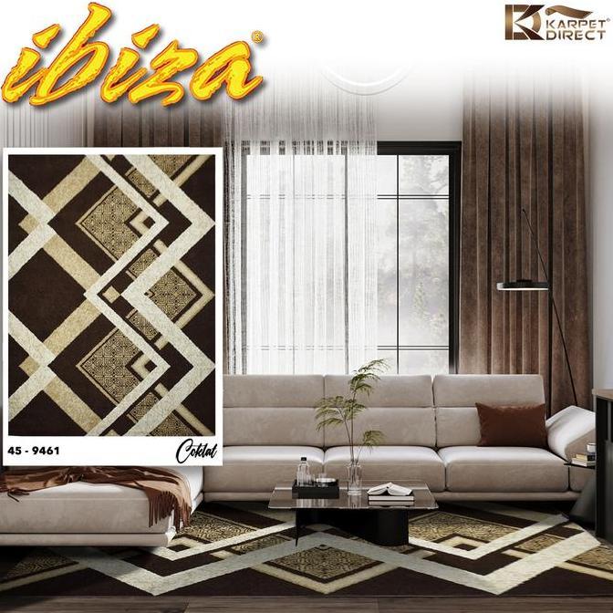 [Karpet Direct] Ibiza Karpet (Coklat) 100x150 cm - Kode 45-9461