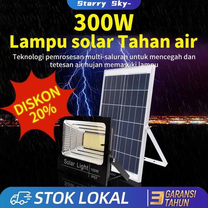 300wdipimpin lampu jalan surya penerangan jalan rumah lampu taman sury