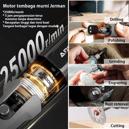 Ms 25000 RpmBor Mini Listrik 28W/12V Gerinda Mini Listrik Mesin Bor Mini Cordless Drill/Mesin Gerind