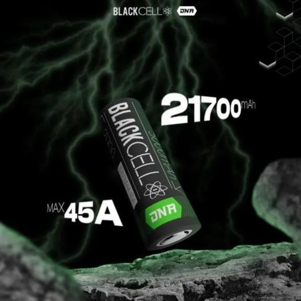 Whynot- Blackcell Dna 5000Mah 45A 21700 Battery Baterai Black Cell