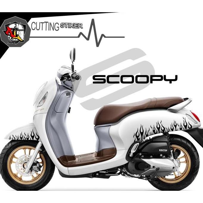 STICKER CUTTING/SCO.371/STRIPING NEW SCOOPY/STRIPING SCOOPY SIMPEL/STIKER CATING API/LIS BODY MOTOR 