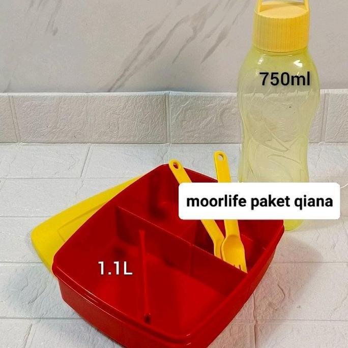 moorlife bekal qiana set ( qiana 1L + bottle 750ml )