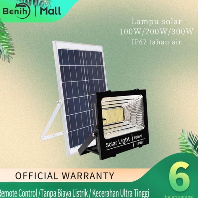 LAMPU SOROT SOLAR CELL 100W - LAMPU TENAGA MATAHARI 100W / LAMPU SURYA