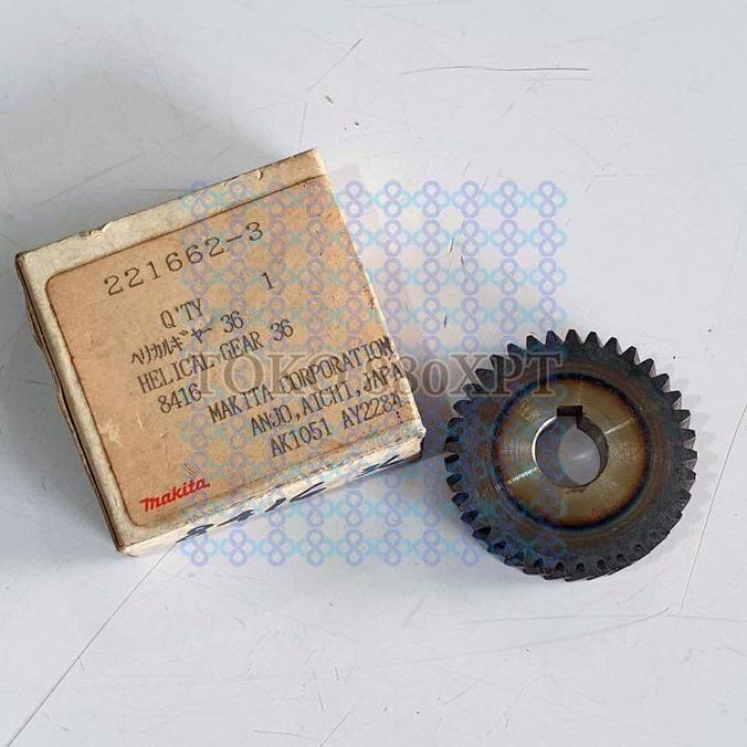 Produk Terbaik] Helical Gear 36 Gigi Makita 8416 Bor Beton Original Japan 221662-3