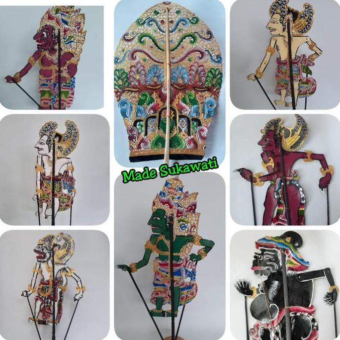 Ready oke] Kerajinan Wayang kulit bali ukiran tangan handmade Balinese leather puppet