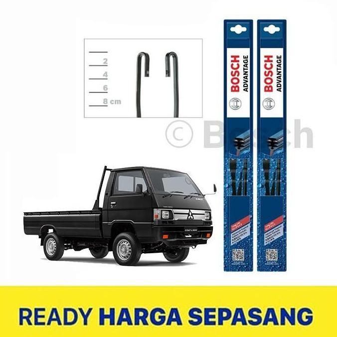 Wiper Mobil Mitsubishi L300 Bosch Clear Advantage / Frameless 18" - 18" Original