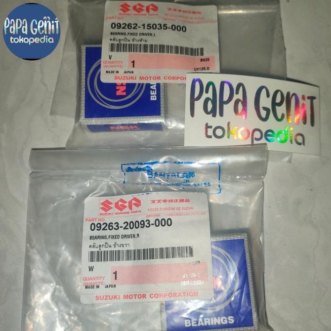 * BEARING PULLY BELAKANG SKYWAVE HAYATE SPIN SKYDRIVE ORIGINAL PICT NO 13&14 09262-15035 & 09262-150