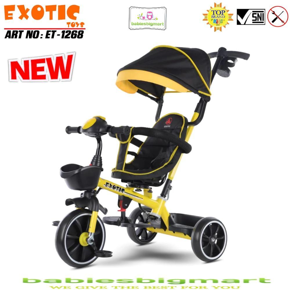 -ALS- SEPEDA ANAK RODA TIGA 3 TRICYCLE EXOTIC ET 1263 , ET 1262 , ET 1267 , ET 1268 , ET 1269 , ET 1