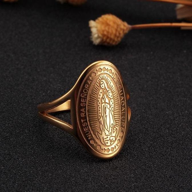 Cincin Bunda Maria Guadalupe Asli Anti Karat | Rohani Katolik